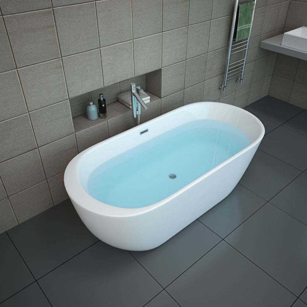 【Pre-sale】-Modern Design Interior Freestanding Alone Acrylic Bathtub Bathroom Soaking Bath Tubs