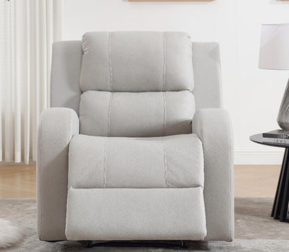 Modern Soft and Faux Leather Manual Recliner Chair