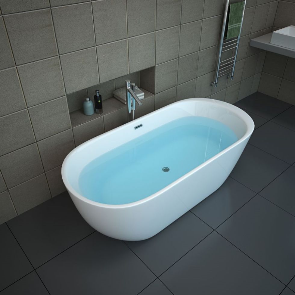 【Pre-sale】-Modern Design Interior Freestanding Alone Acrylic Bathtub Bathroom Soaking Bath Tubs