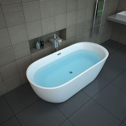 【Pre-sale】-Modern Design Interior Freestanding Alone Acrylic Bathtub Bathroom Soaking Bath Tubs