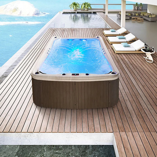 【Pre-sale】-Swimming Pools Outdoor Jacuzzi Spa Waterfall Swim In Big Acrylic