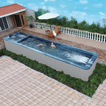 【Pre-sale】-Swimming Outdoor Pool 10m Acrylic Waterproof System  Massage Spa Pool