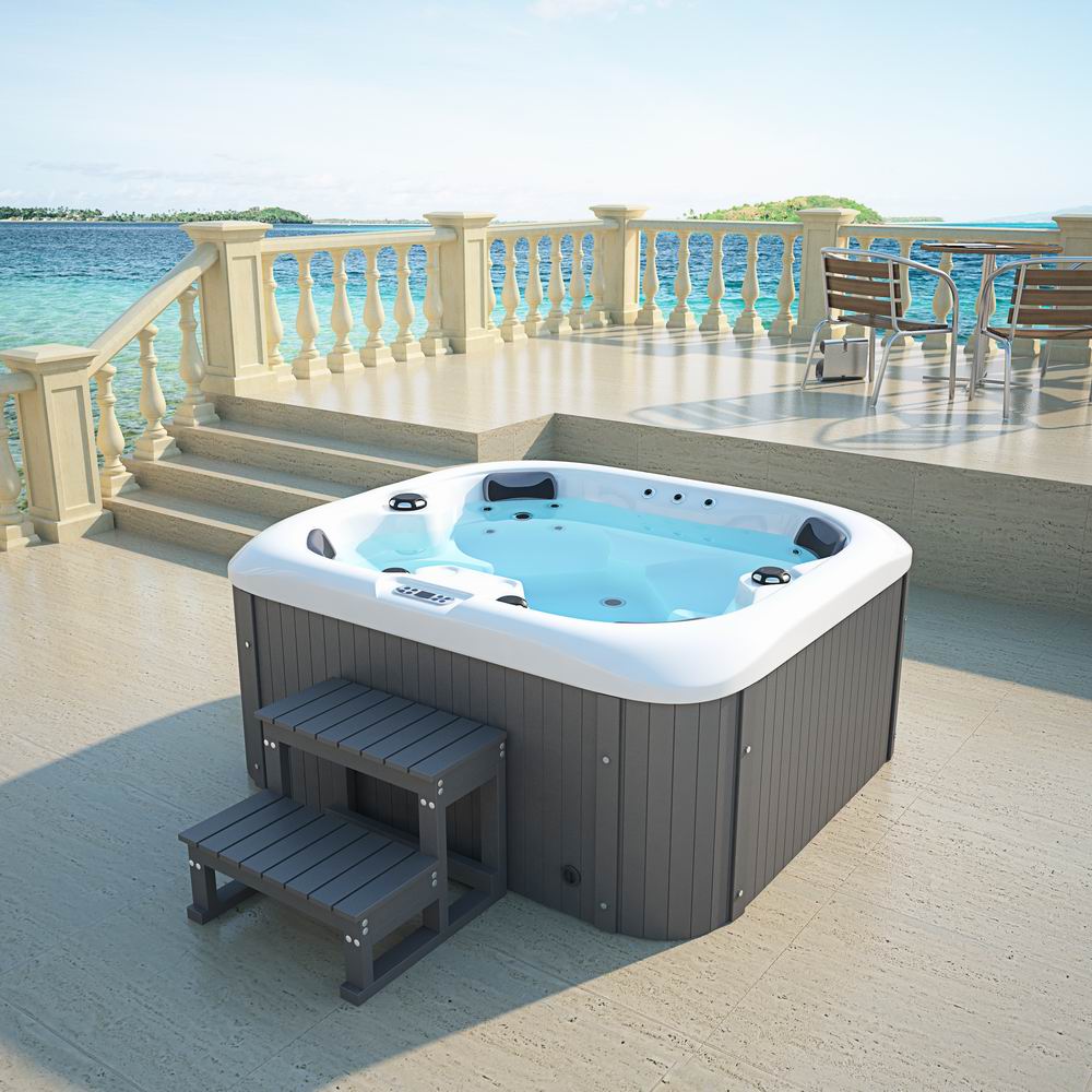 【Pre-sale】-Family Hot Tub 4 Person Outdoor Spa Whirlpool Massage Hot Spa