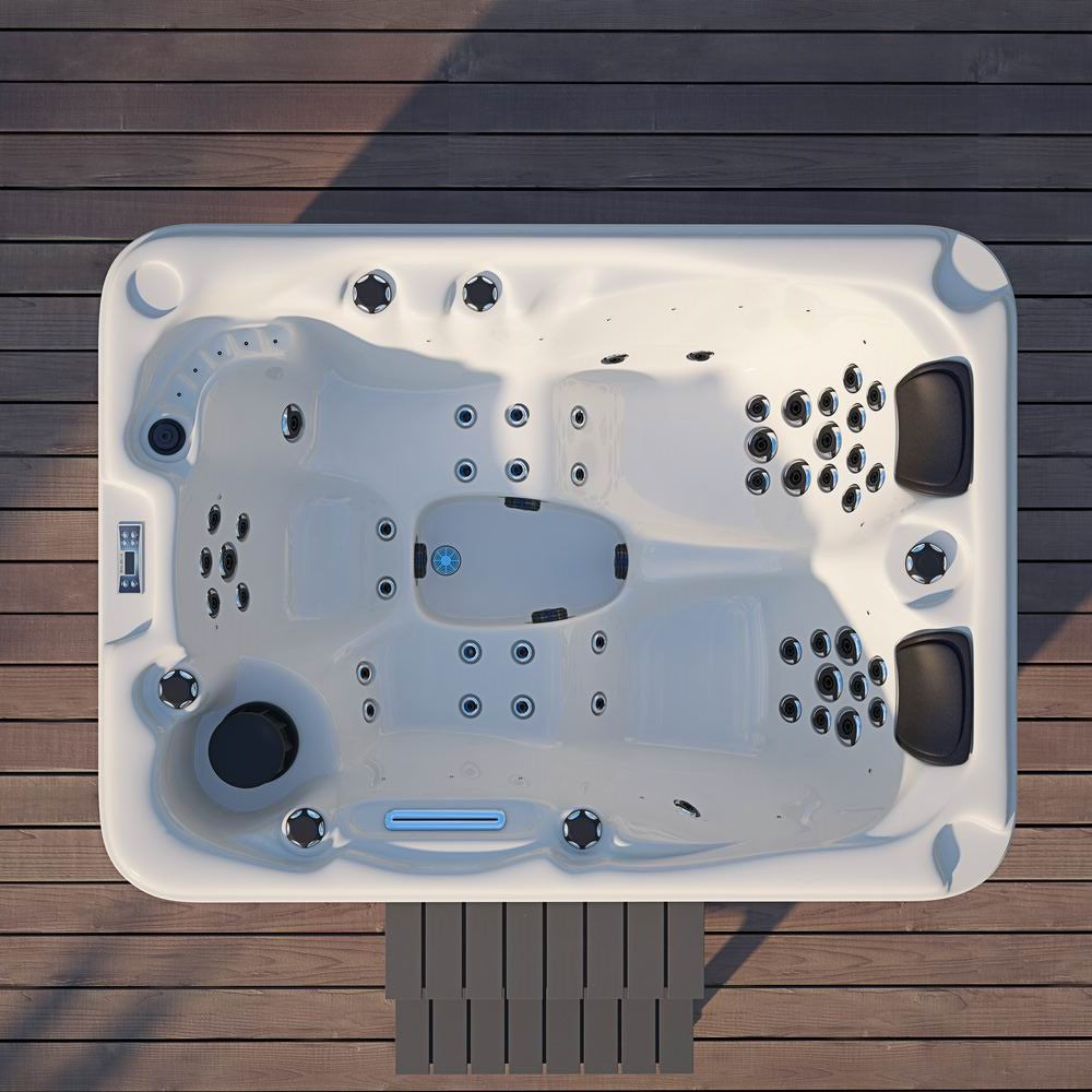 【Pre-sale】-3 Persons Outdoor Massage Hot Tube  Spa Hot Tub Luxury Acrylic Whirlpool Bathtubs