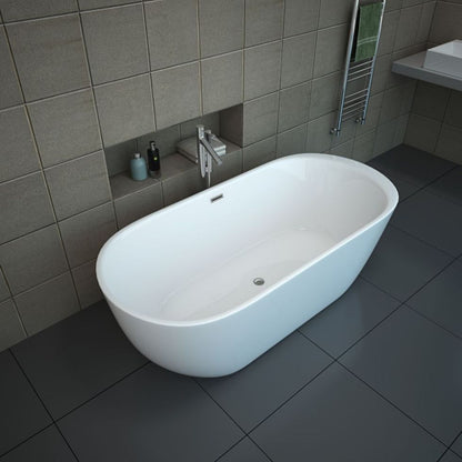 【Pre-sale】-Modern Design Interior Freestanding Alone Acrylic Bathtub Bathroom Soaking Bath Tubs