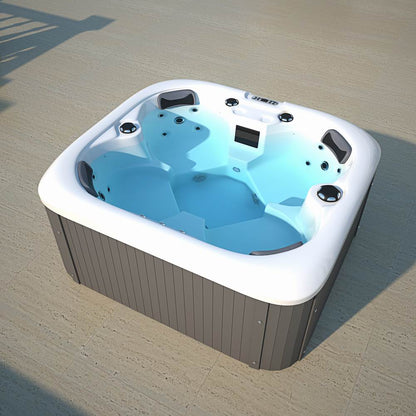 【Pre-sale】-Family Hot Tub 4 Person Outdoor Spa Whirlpool Massage Hot Spa