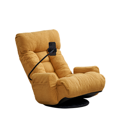 Adjustable head and waist, game chair, lounge chair in the living room, 360 degree rotatable sofa chair,Rotatable seat Leisure Chair deck chair