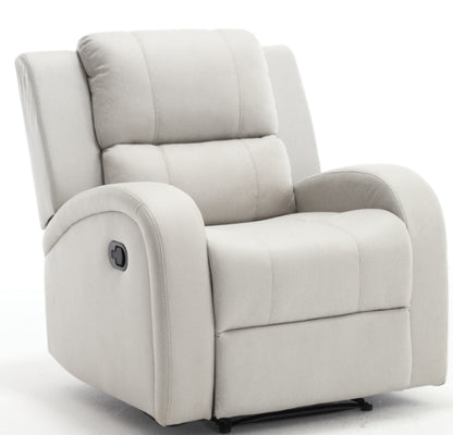 Modern Soft and Faux Leather Manual Recliner Chair