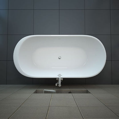 【Pre-sale】-Modern Design Interior Freestanding Alone Acrylic Bathtub Bathroom Soaking Bath Tubs