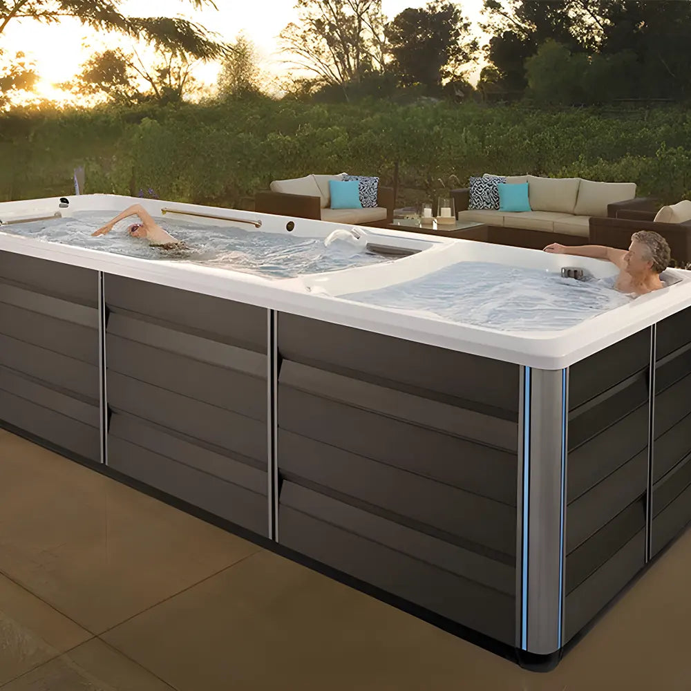 【Pre-sale】-Swimming Pools Outdoor Jacuzzi Spa Waterfall Swim In Big Acrylic