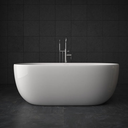 【Pre-sale】-Modern Freestanding Bath Double Ended Overflow Waste Acrylic Luxury