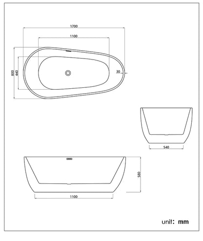 【Pre-sale】-Acrylic Freestanding Bathtub Stand Alone Soaking Bathtub