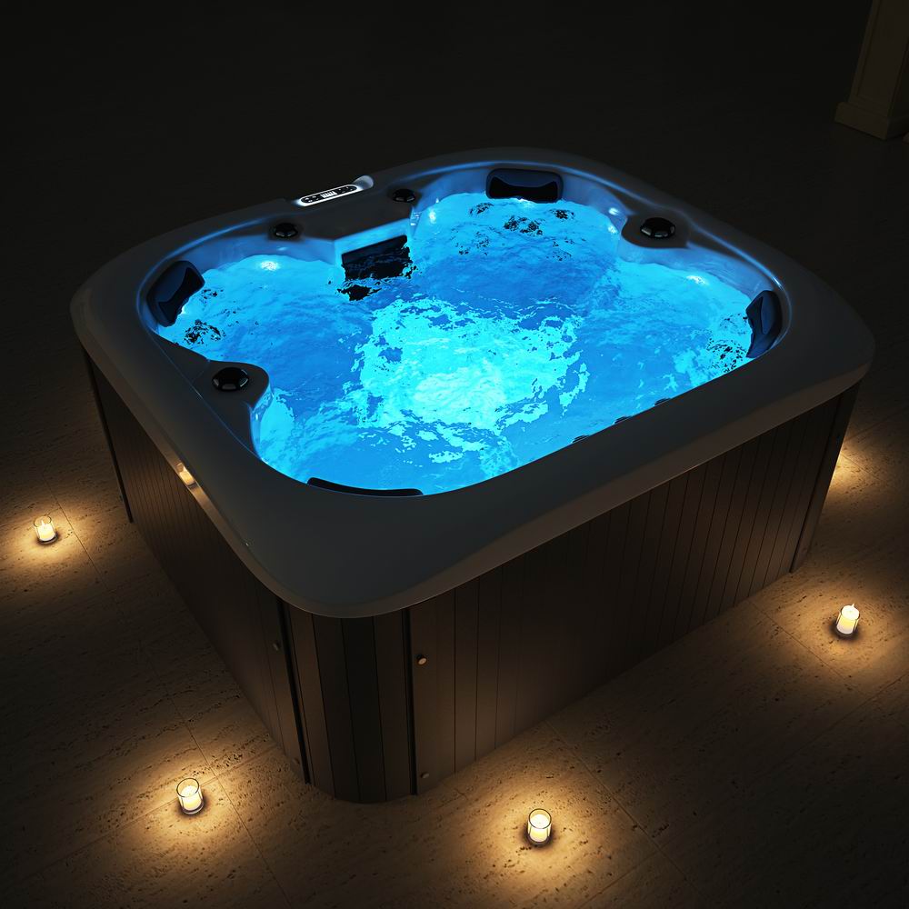 【Pre-sale】-Family Hot Tub 4 Person Outdoor Spa Whirlpool Massage Hot Spa