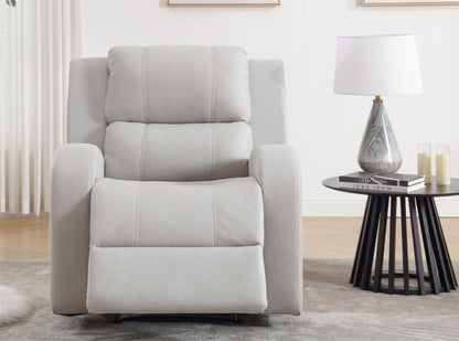 Modern Soft and Faux Leather Manual Recliner Chair