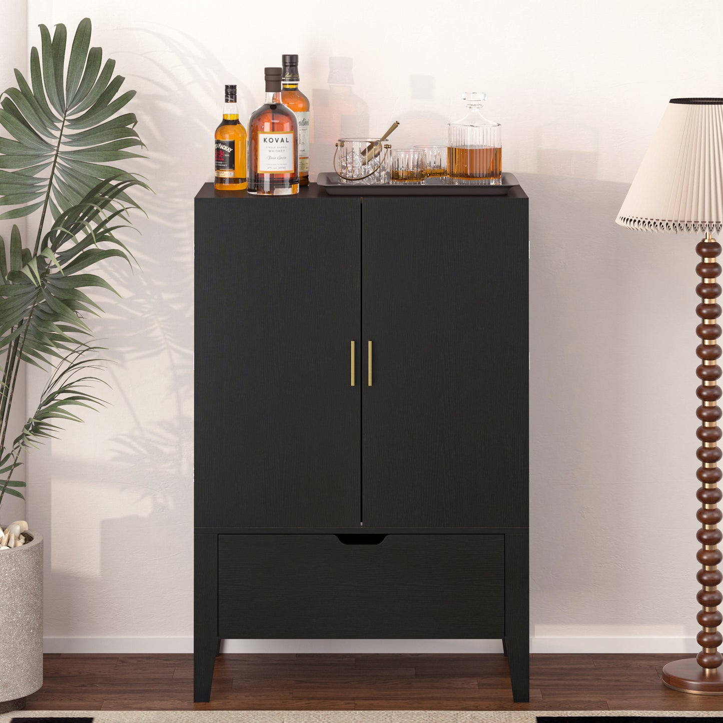 Lockers,side cabinets,Wine Bar Cabinet,Liquor Storage Credenza,Sideboard with Wine Racks & Stemware Holder,Wine glass holder,Metal handle, placed in family bars,hallways,living rooms