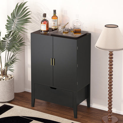 Lockers,side cabinets,Wine Bar Cabinet,Liquor Storage Credenza,Sideboard with Wine Racks & Stemware Holder,Wine glass holder,Metal handle, placed in family bars,hallways,living rooms