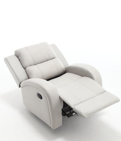 Modern Soft and Faux Leather Manual Recliner Chair