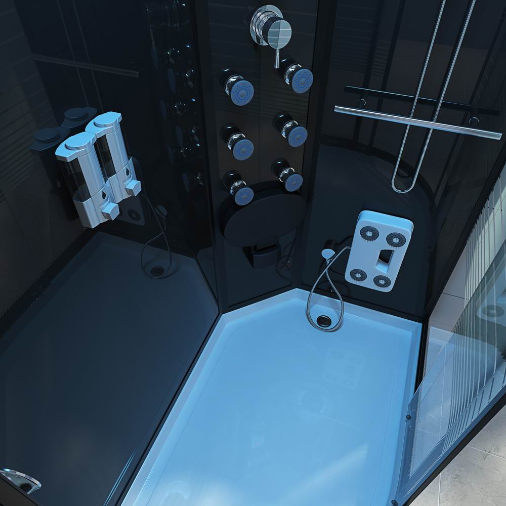 【Pre-sale】-Multifunctional Sliding Glass Door Bathroom Prefab Hydro Massage Steam Shower Cabin Room