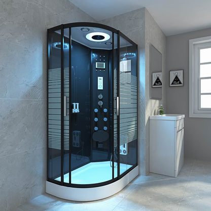 【Pre-sale】-Multifunctional Sliding Glass Door Bathroom Prefab Hydro Massage Steam Shower Cabin Room