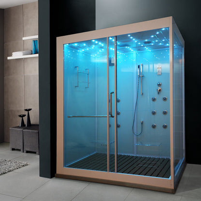 【Pre-sale】- Steam Room Aluminum Frame Glass Door Massage Hydro Sauna Shower Cabin