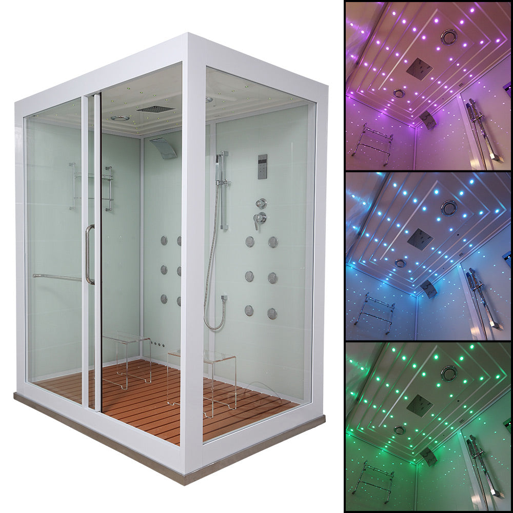 【Pre-sale】- Steam Room Aluminum Frame Glass Door Massage Hydro Sauna Shower Cabin